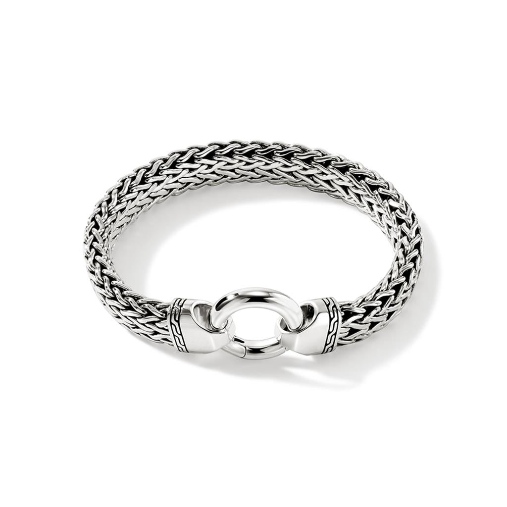 Flat Chain Bracelet, Sterling Silver, 11MM