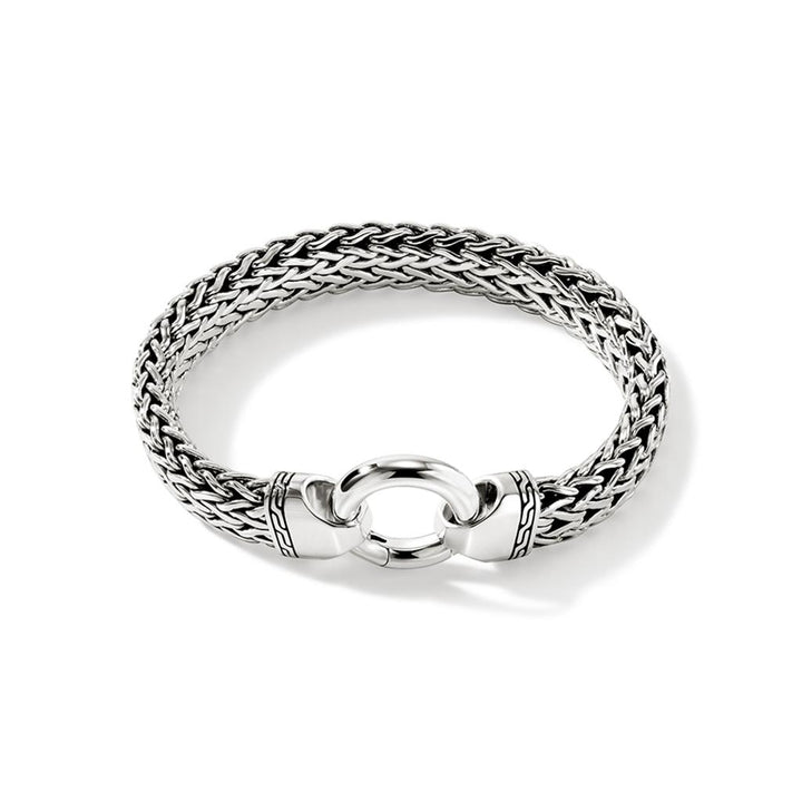 Flat Chain Bracelet, Sterling Silver, 11MM