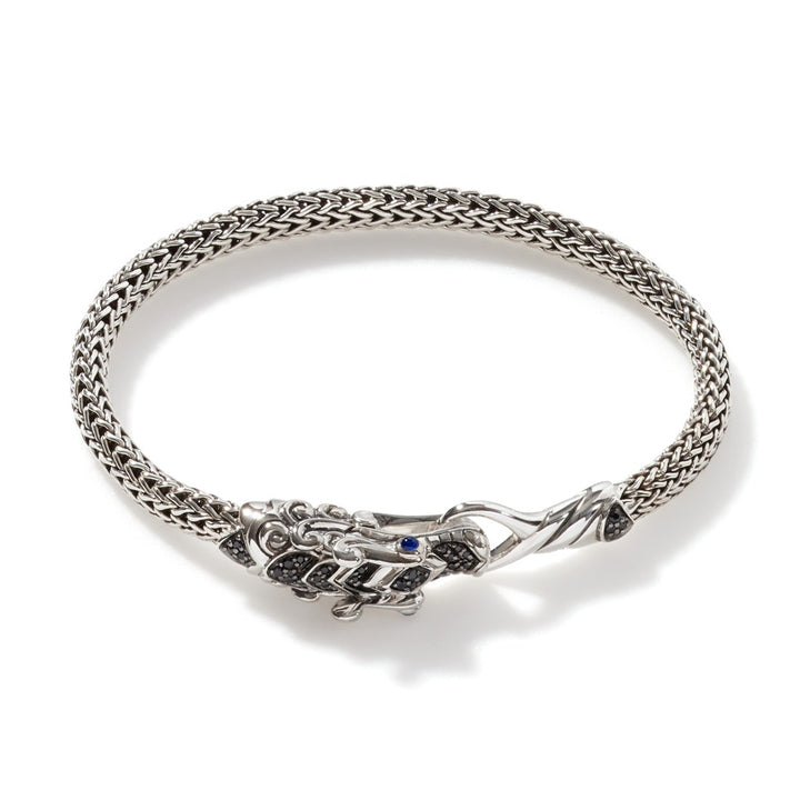 Naga Bracelet, Sterling Silver, Pavé, 5MM