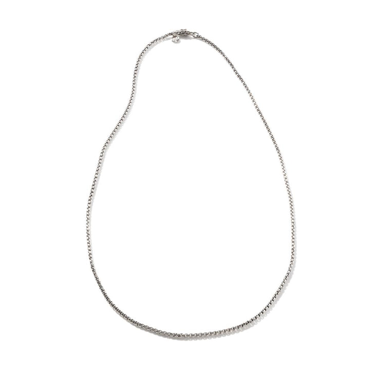 Naga Box Chain Necklace, Silver, 2.7MM