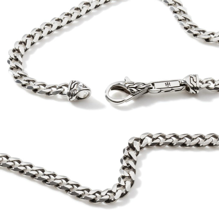 Curb Chain Necklace, Sterling Silver, 3.9MM
