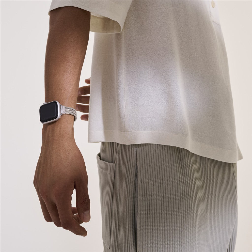 Smart Watch Strap, Sterling Silver, 12MM