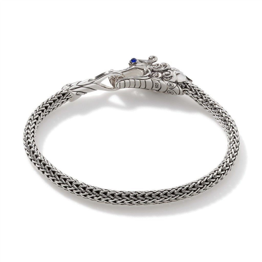 Naga Bracelet, Sterling Silver, Pavé, 5MM