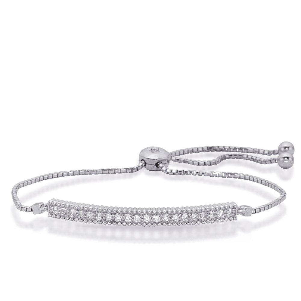 White Gold Bolo Diamond Bracelet