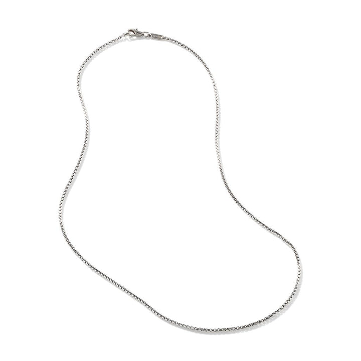 Box Chain Necklace, Sterling Silver, 2MM