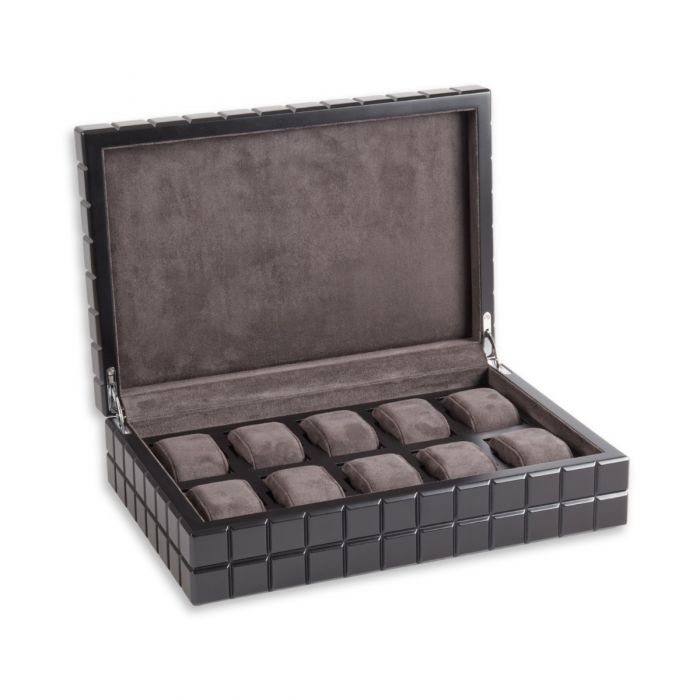 Bogota Cube Design Ten Watch Case - Black