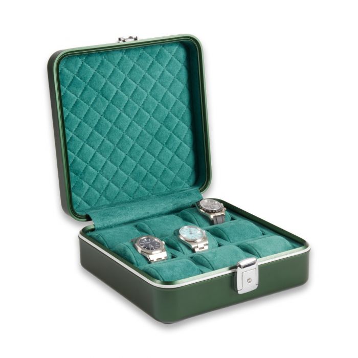 Prague Aluminum Nine Watch Case in Hunter Green