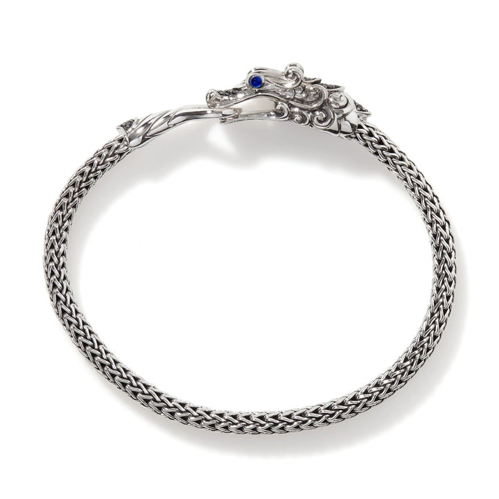 Naga Bracelet, Sterling Silver, Pavé, 5MM