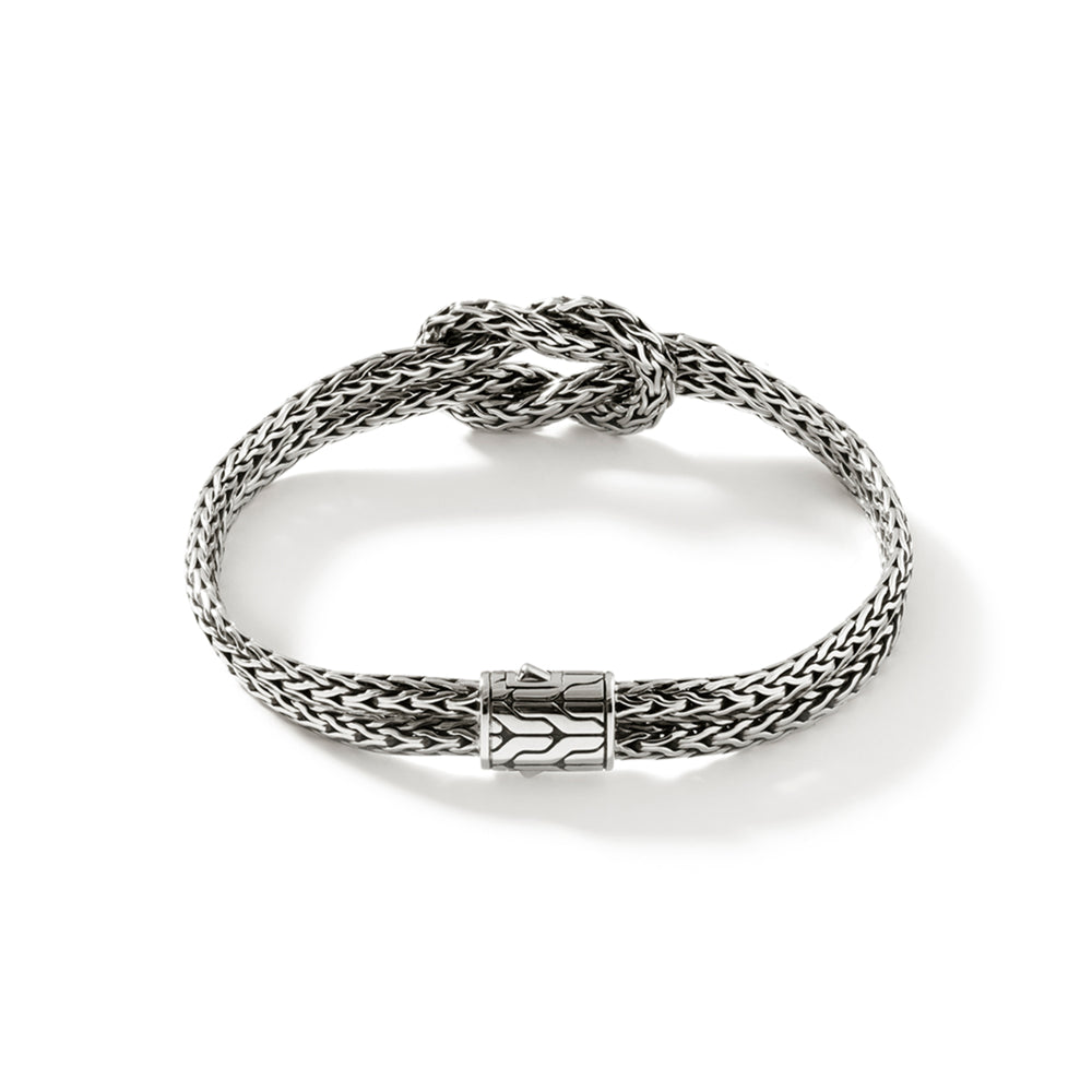 Love Knot Bracelet, Sterling Silver, 7MM