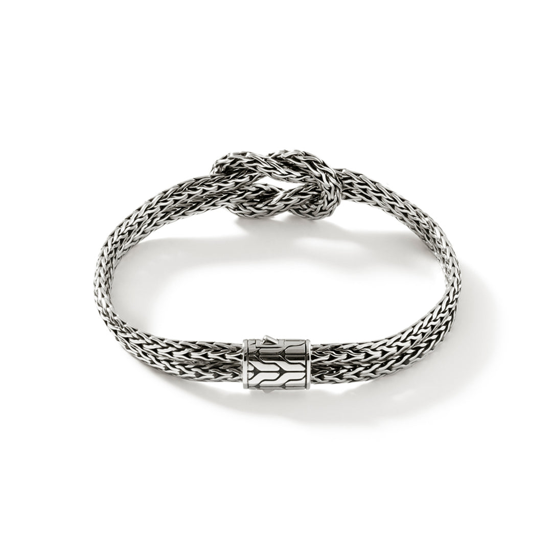Love Knot Bracelet, Sterling Silver, 7MM