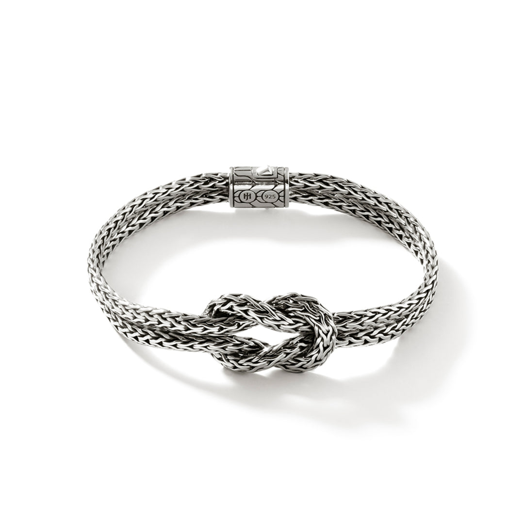 Love Knot Bracelet, Sterling Silver, 7MM