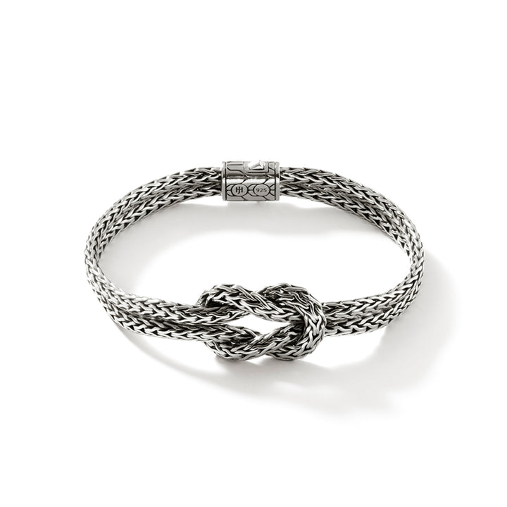 Love Knot Bracelet, Sterling Silver, 7MM