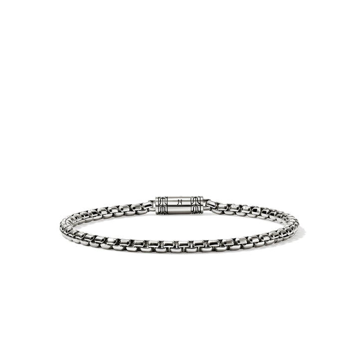 Box Chain Bracelet, Sterling Silver, 3.7MM