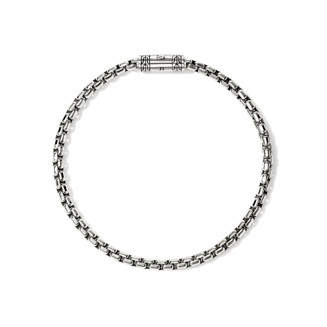 Box Chain Bracelet, Sterling Silver, 3.7MM