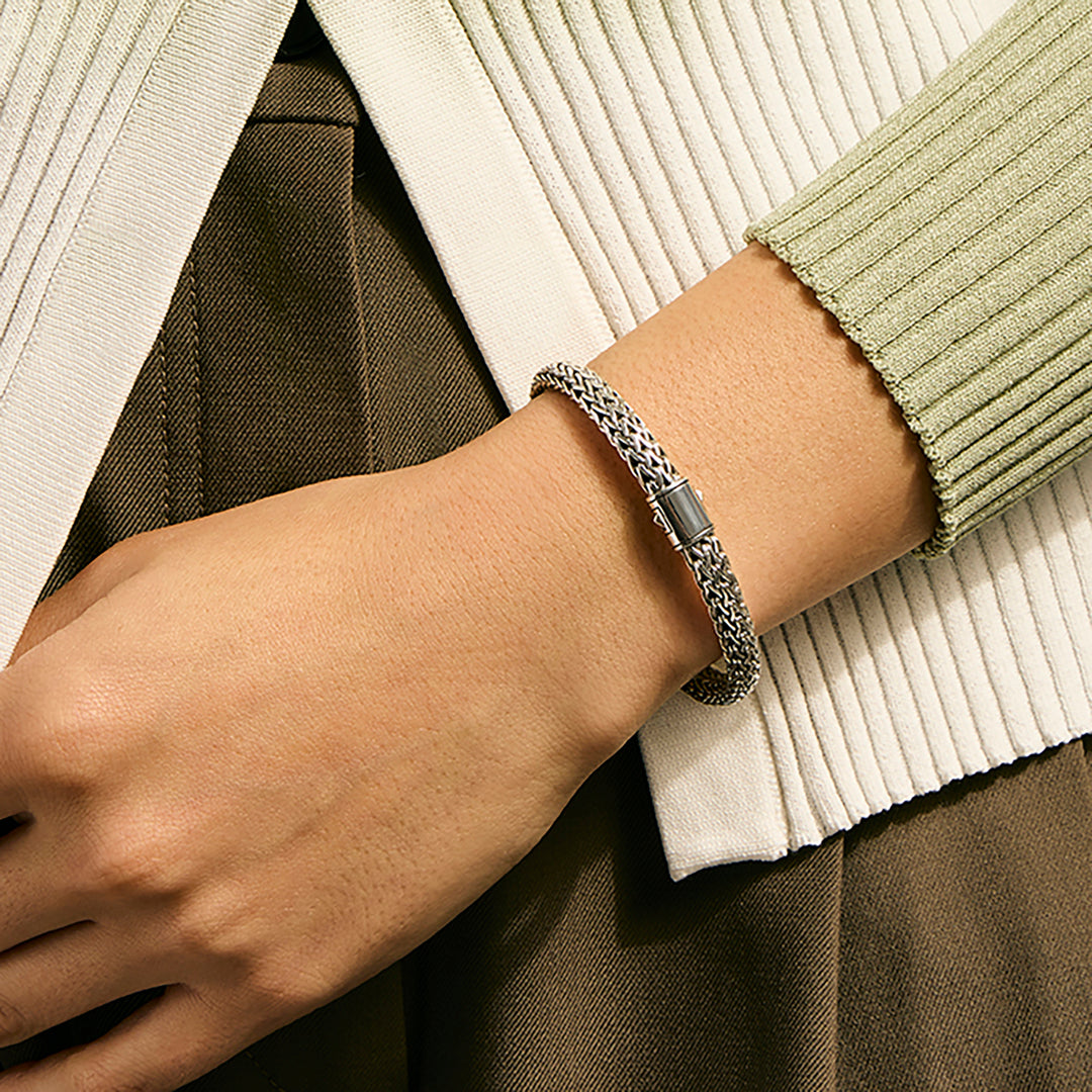 Icon Bracelet, Sterling Silver, 6.5MM
