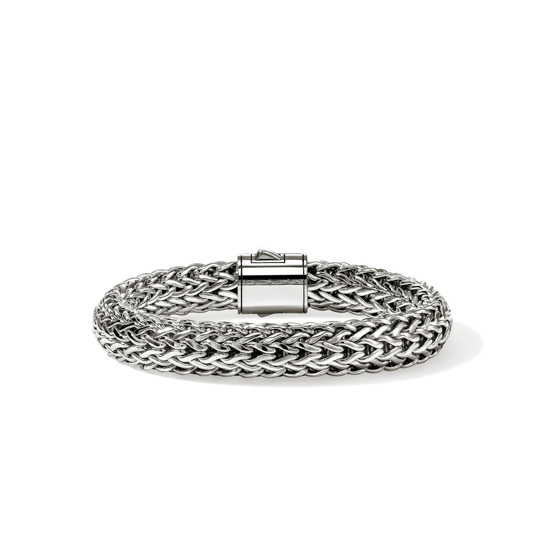 Icon Bracelet, Sterling Silver, Diamonds, 10.5MM