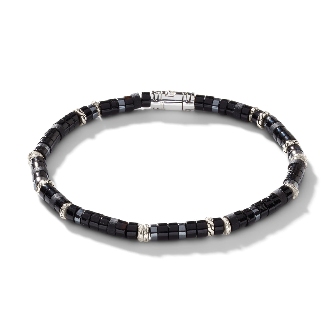 Heishi Bracelet, Gemstones, Sterling Silver