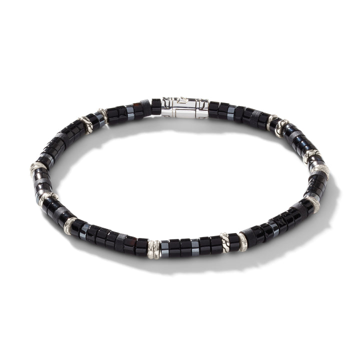 Heishi Bracelet, Gemstones, Sterling Silver