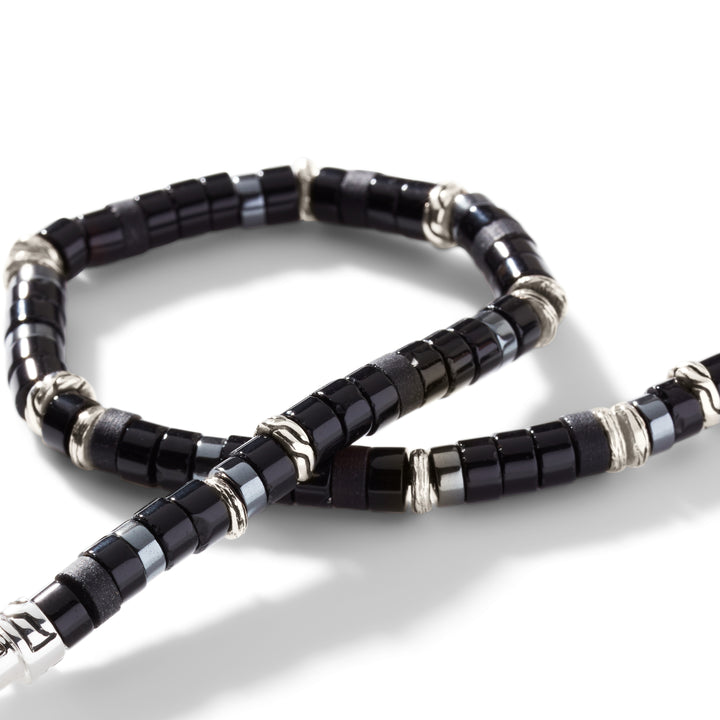 Heishi Bracelet, Gemstones, Sterling Silver