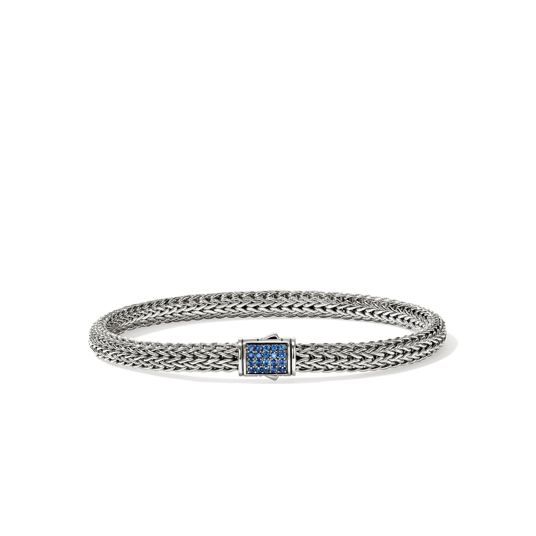 Icon Bracelet, Sterling Silver, Gemstones, 5MM