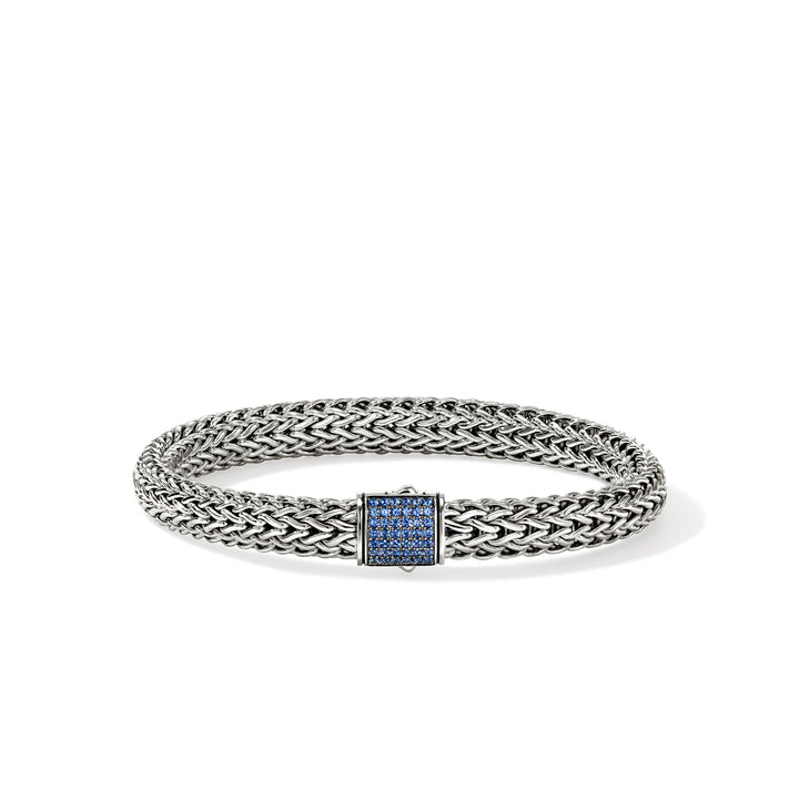 Icon Bracelet, Sterling Silver, Gemstones, 7.5MM