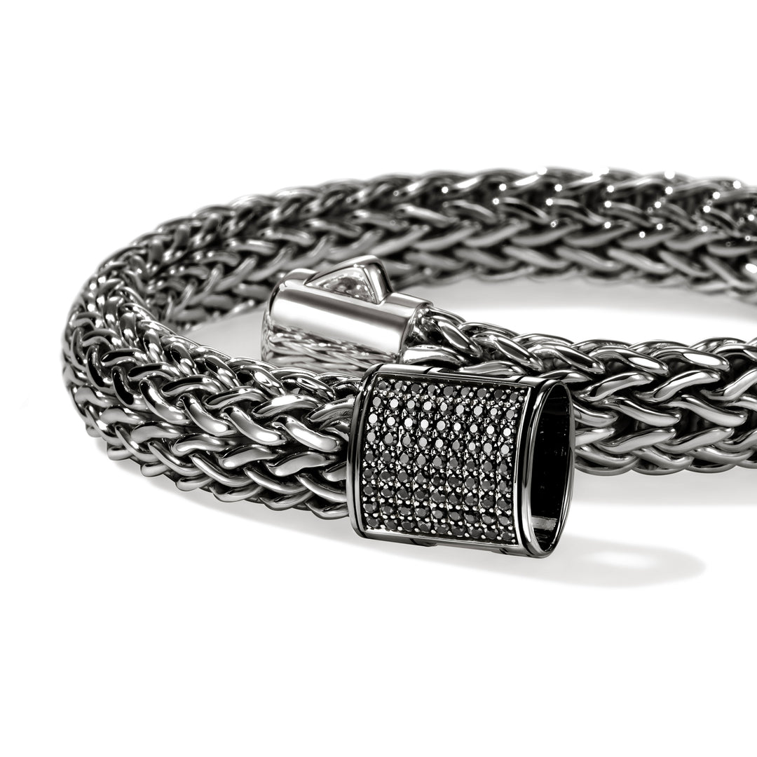 Icon Bracelet, Dark Silver, Gemstones, 10.5MM