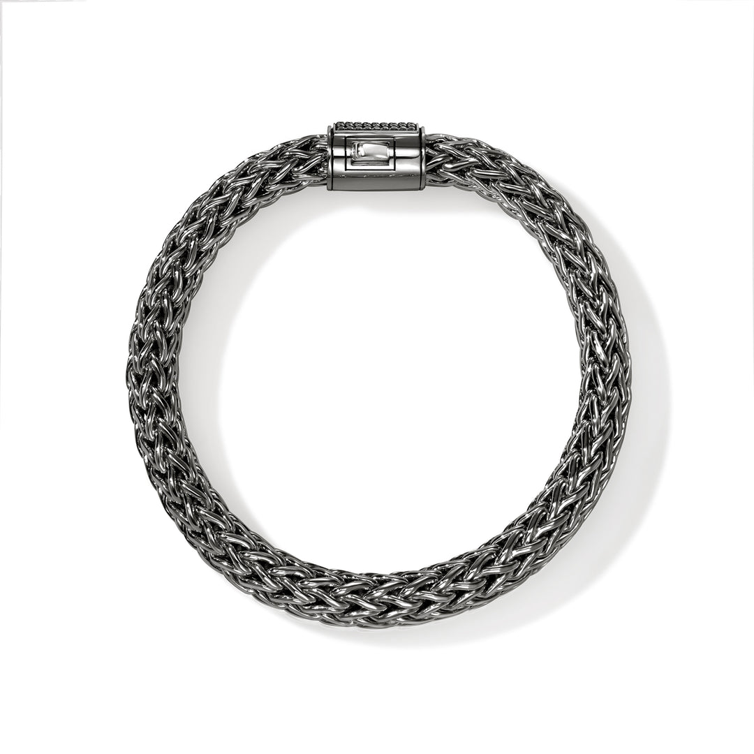 Icon Bracelet, Dark Silver, Gemstones, 10.5MM