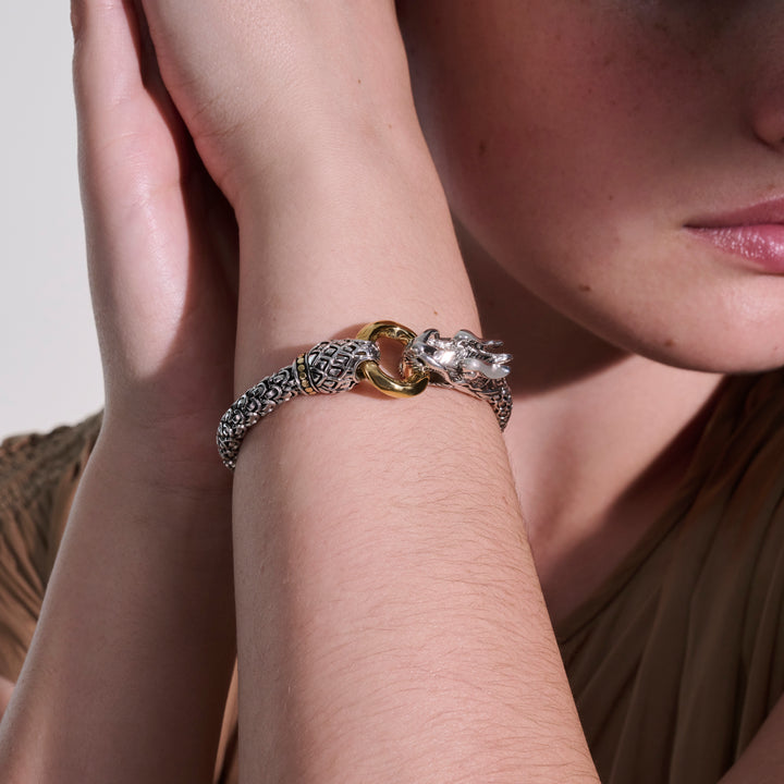 Naga Bracelet, Gold, Sterling Silver, 6MM