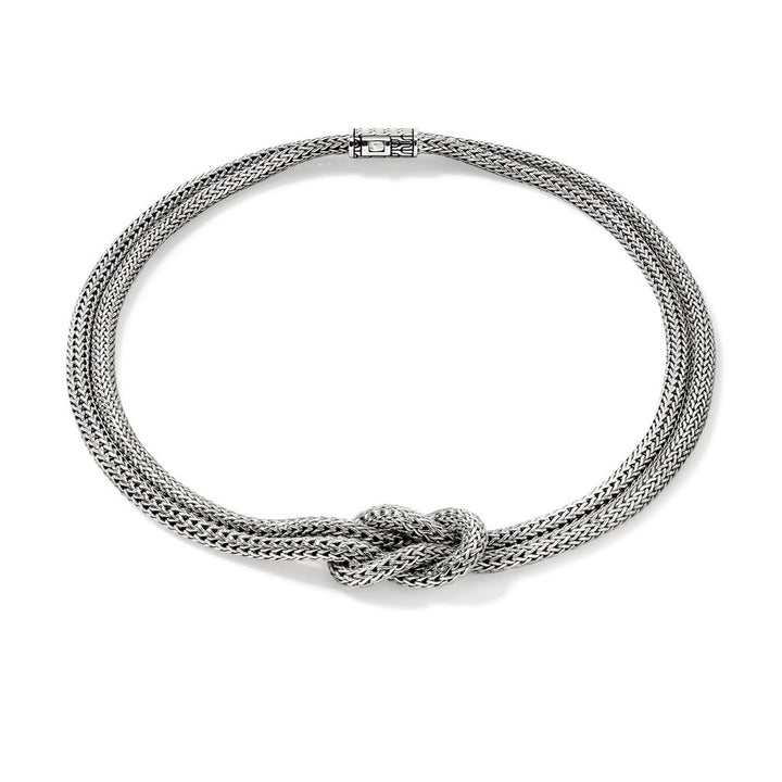 Love Knot Necklace, Sterling Silver, 5MM