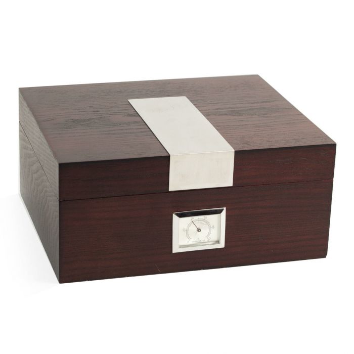 "Espresso" Wood Cigar Humidor with Spanish Cedar Lining
