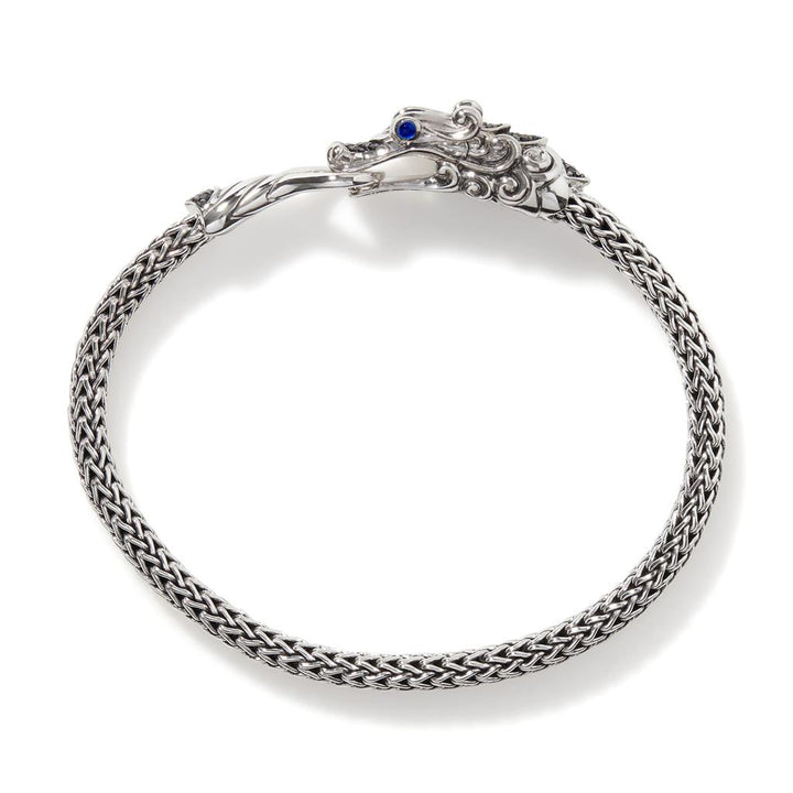 Naga Bracelet, Sterling Silver, Pavé, 5MM