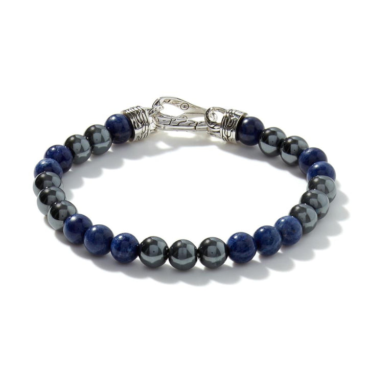Beaded Bracelet, Sterling Silver, Gemstones