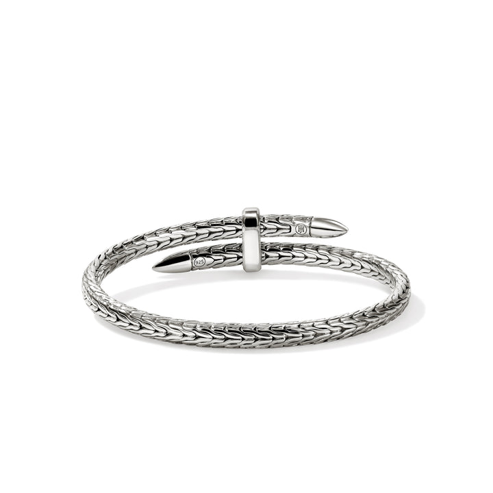 Spear Flex Cuff, Sterling Silver, Gemstones, 5.5MM