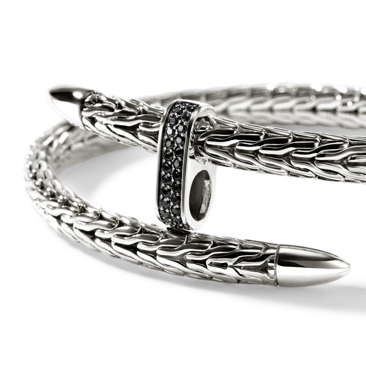 Spear Flex Cuff, Sterling Silver, Gemstones, 5.5MM