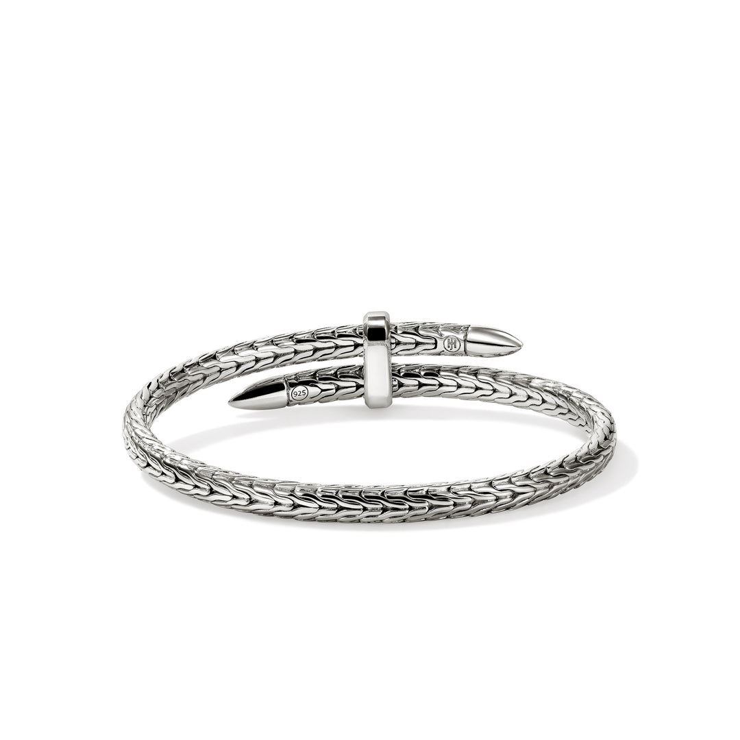 Spear Flex Cuff, Sterling Silver, Gemstones, 5.5MM
