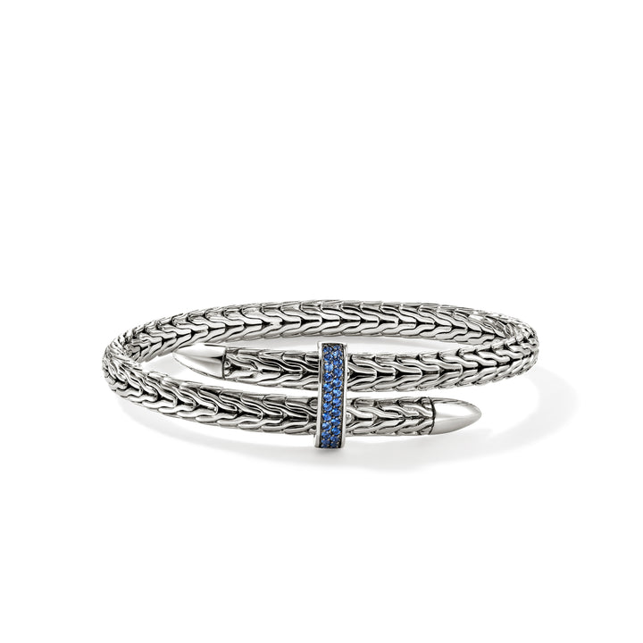 Spear Flex Cuff, Sterling Silver, Gemstones, 5.5MM