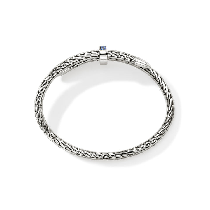 Spear Flex Cuff, Sterling Silver, Gemstones, 5.5MM