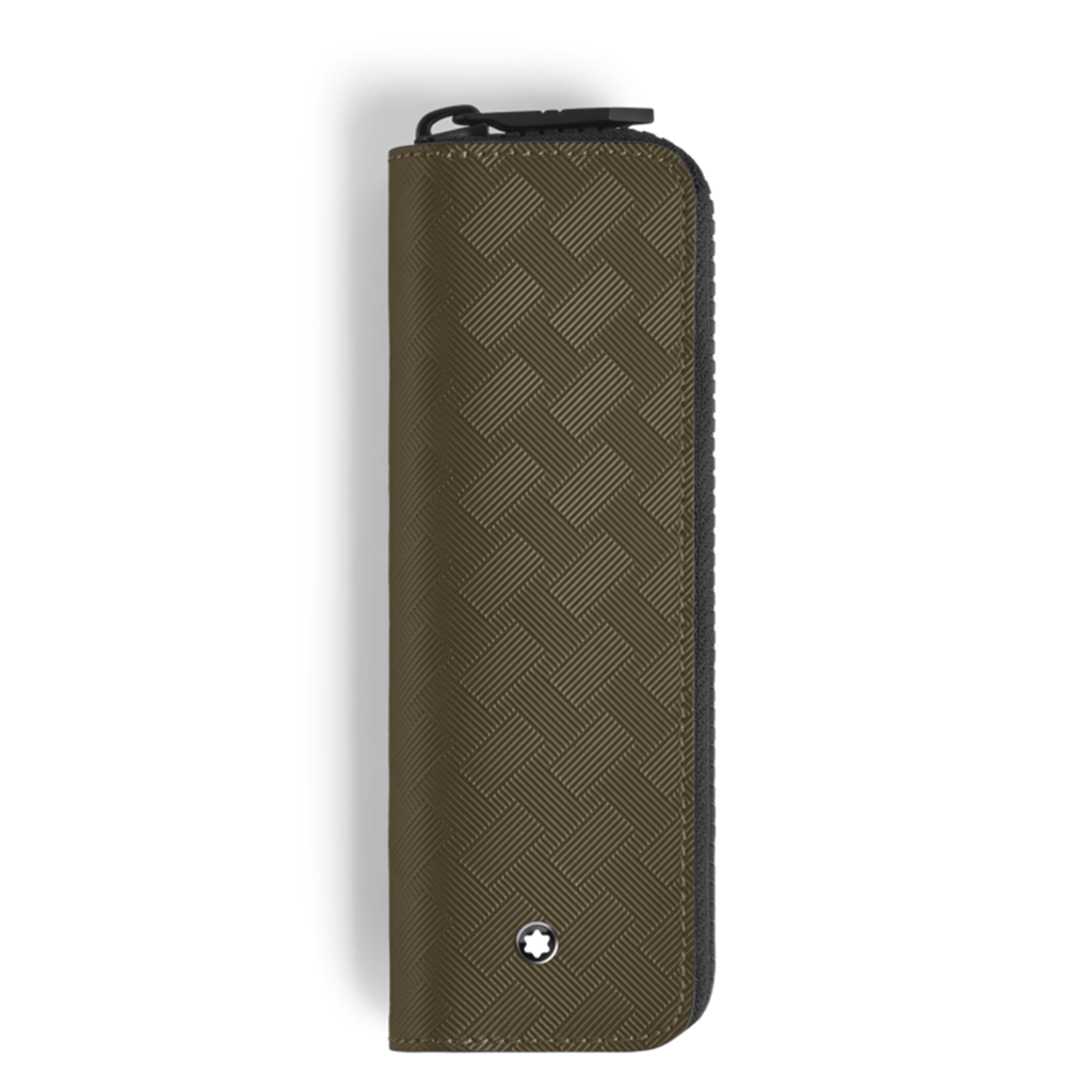 1-Pen Pouch with zip in Extreme Leather