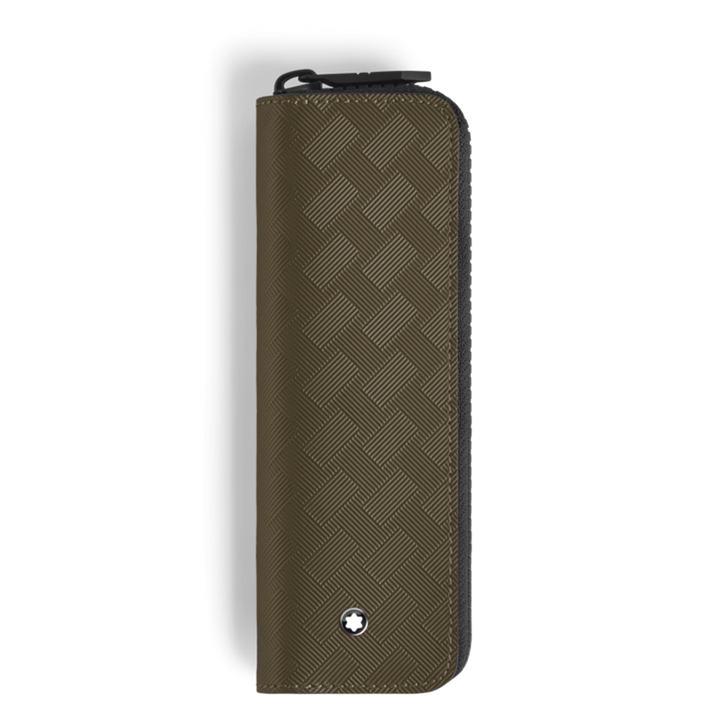 1-Pen Pouch with zip in Extreme Leather