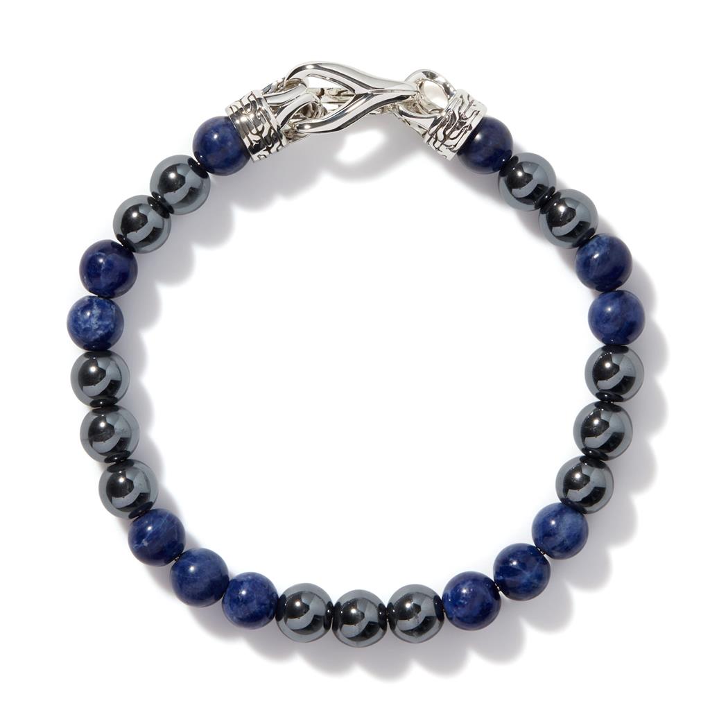 Beaded Bracelet, Sterling Silver, Gemstones