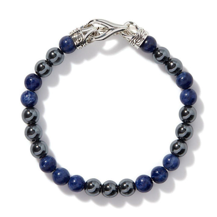 Beaded Bracelet, Sterling Silver, Gemstones