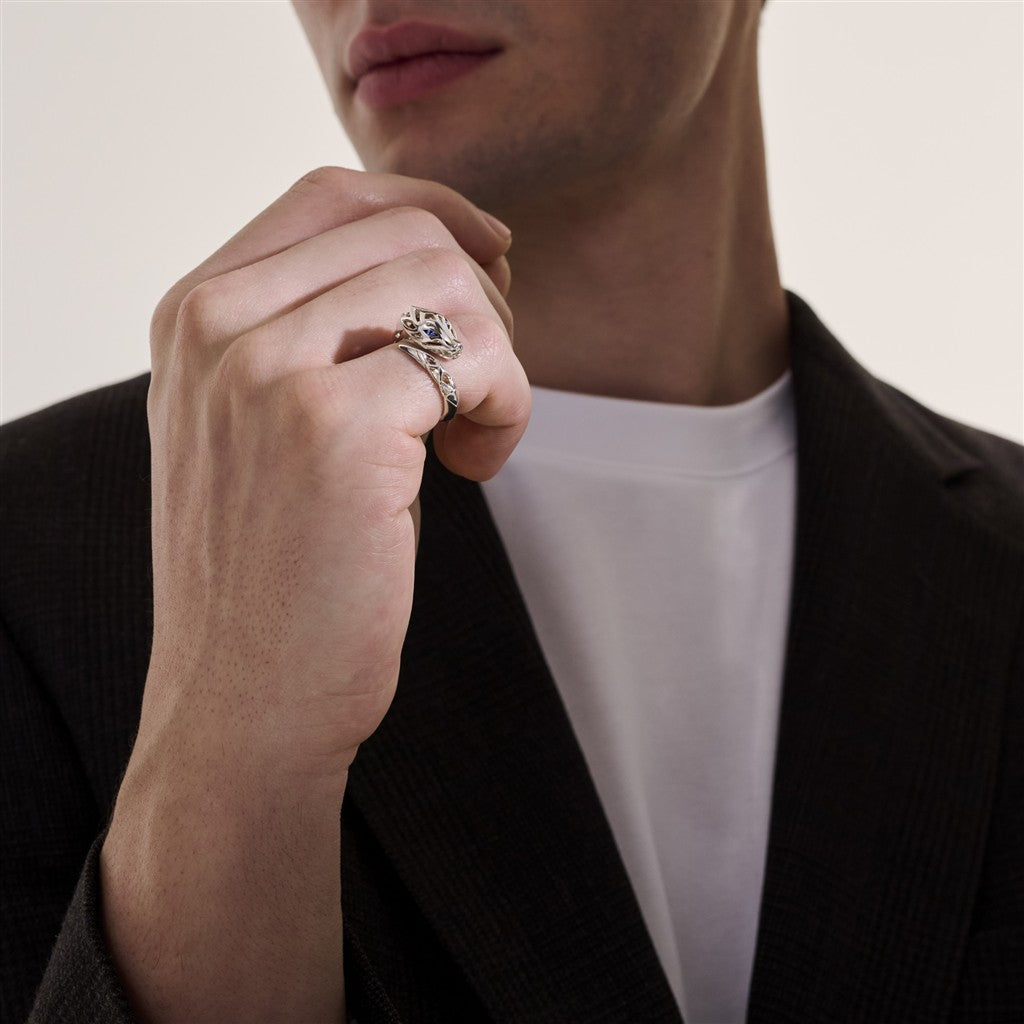 Naga Ring, Sterling Silver