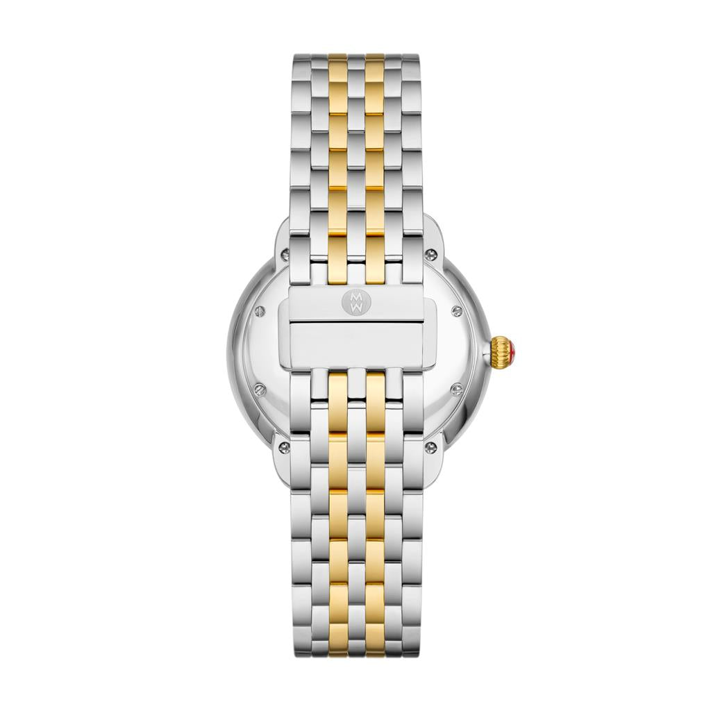 Serein Mid Two-Tone 18K Gold-Plated Diamond Watch