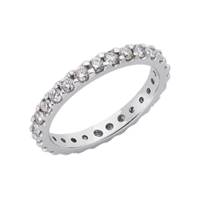 Eternity White Gold Band