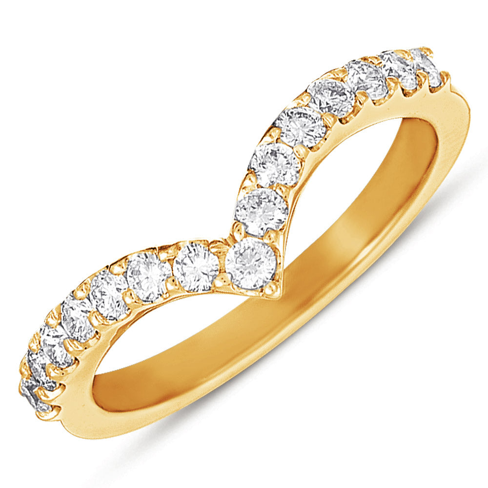 Yellow Gold Curved Band