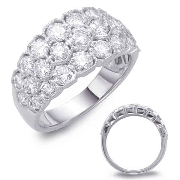 White Gold Diamond Fashion Ring