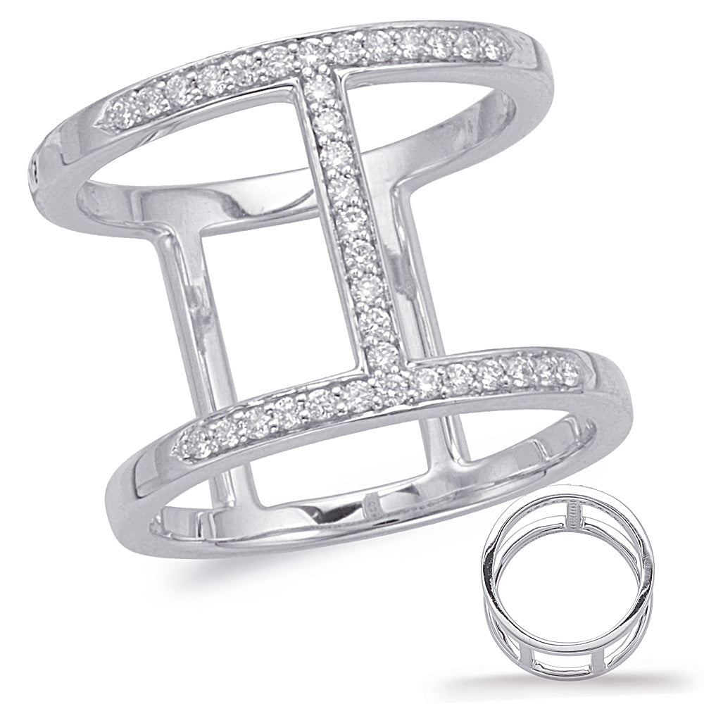 White Gold Diamond Fashion Ring