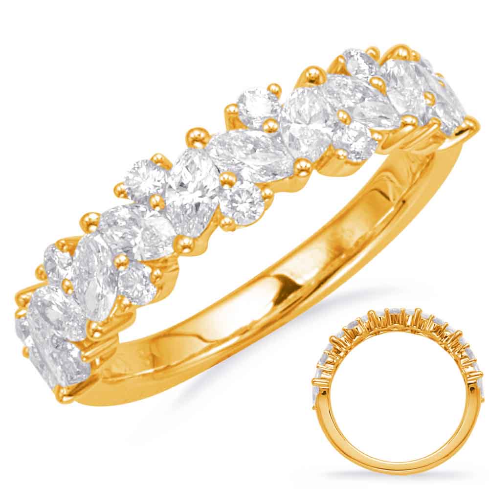 Yellow Gold Diamond Fashion Ring