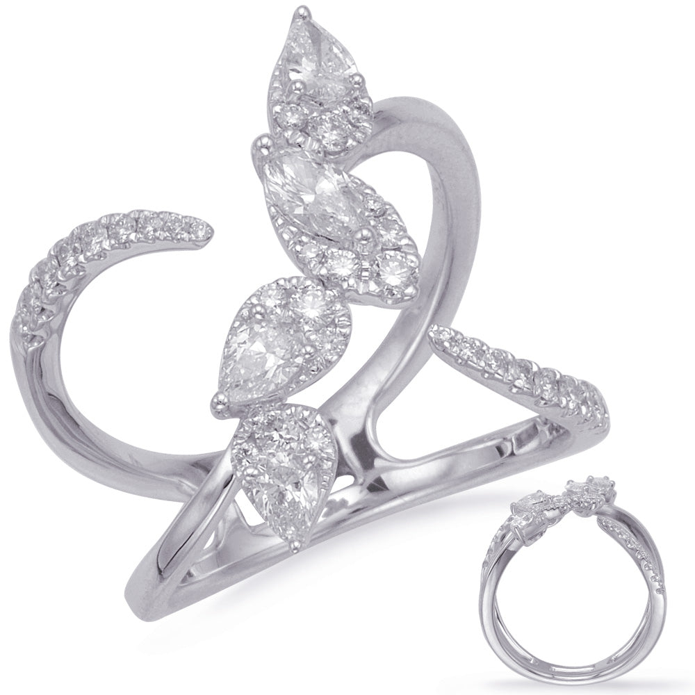 White Gold Diamond Fashion Ring