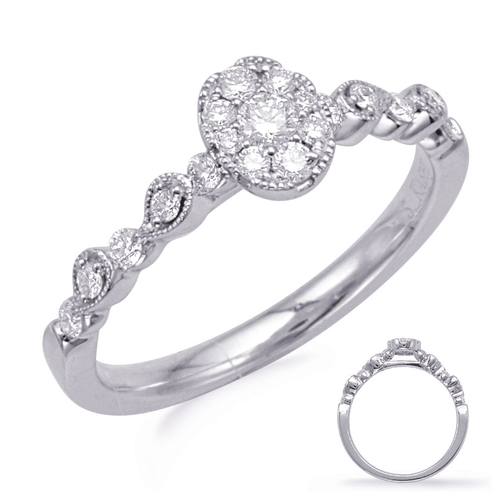 White Gold Diamond Fashion Ring